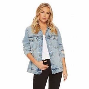 EMBELLISHED DENIM JACKET by BLANK NYC
